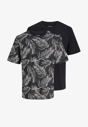 Jack & Jones, JJEJEFF TEE 2 PACK - T-shirt imprimé - black