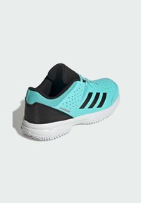 adidas Performance COURT STABIL JR - Tenisové boty na všechny povrchy - flash aqua   core black   cloud white