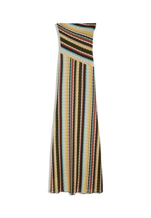 Bershka, BANDEAU MIDI DRESS - Robe pull - brown