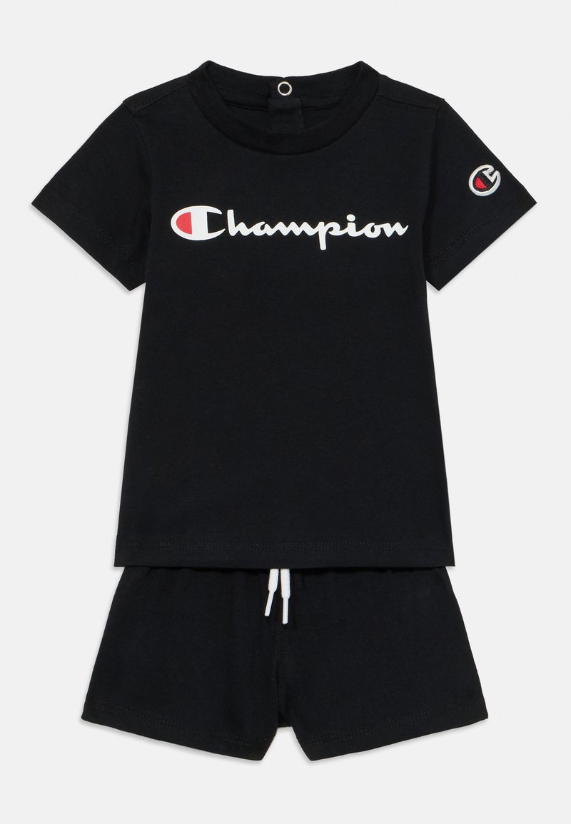 Champion - ICONS CREW NECK WITH LARGE LOGO SET  - Shorts - black, Vergroten