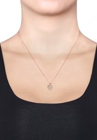 Elli SPARKLING HEART CHARM - MIT KRISTALLEN VON SWAROVSKI® - Örhänge - rose gold-coloured
