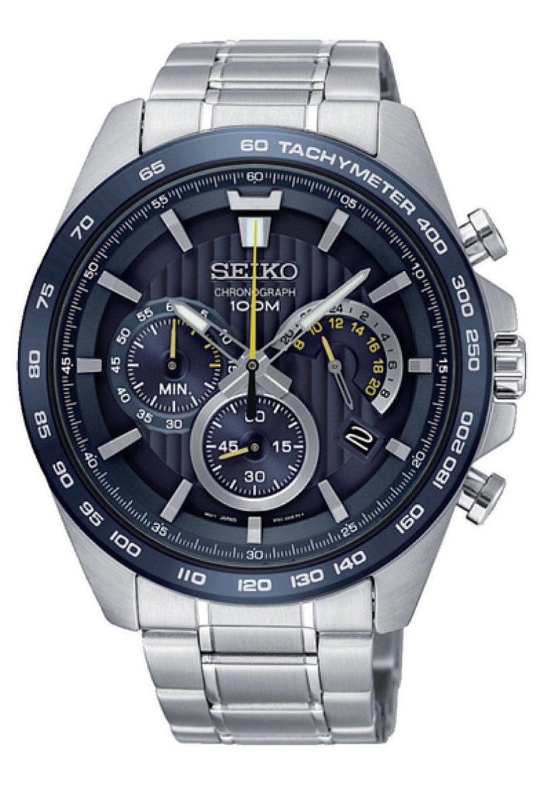 Seiko Chronograph watch - silver/silver 