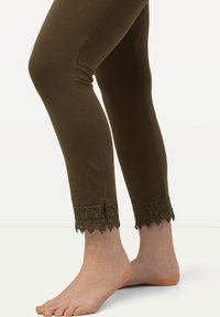Ulla Popken 7/8 - Legíny - kalhoty  - dark brown