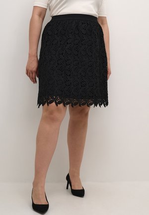 Jupe trapèze - mottled black