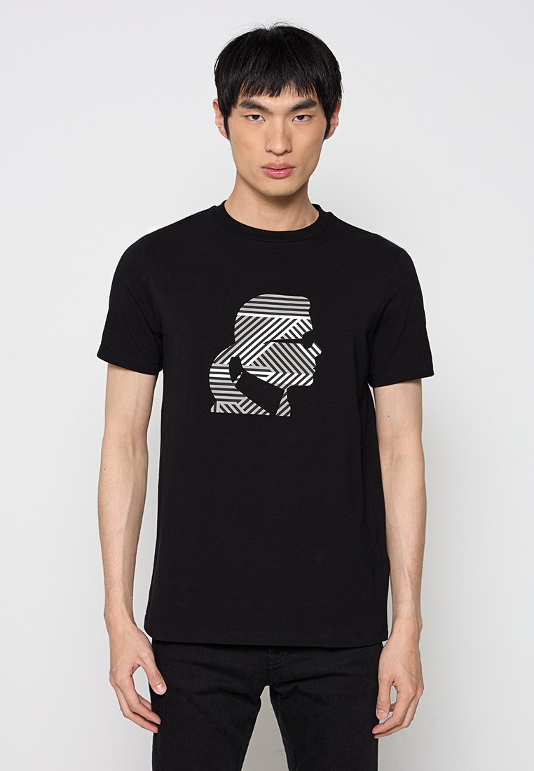 Karl Lagerfeld T-shirt print zwart