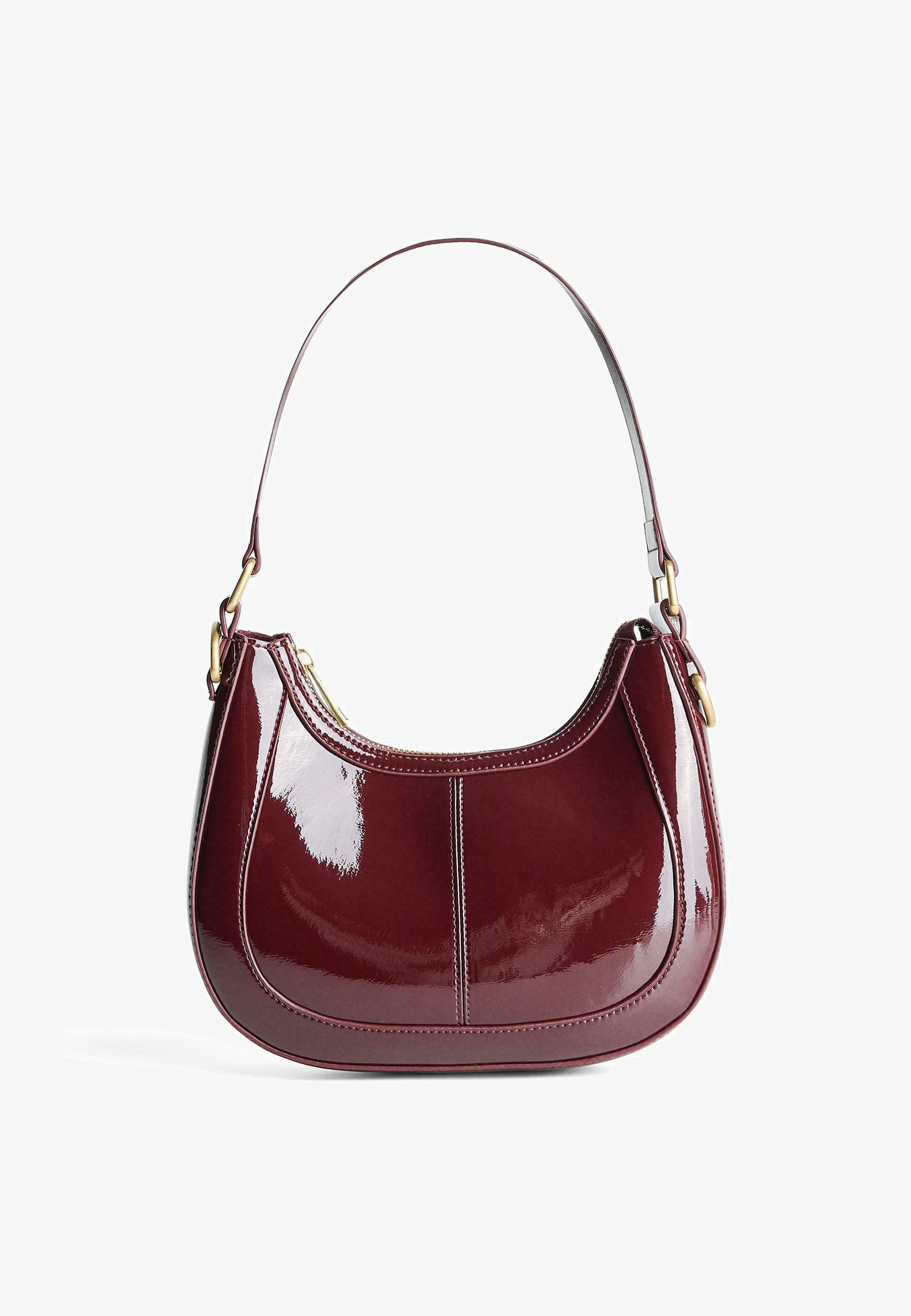 Bershka SHOULDER Borsa a mano dark red/rosso scuro Zalando