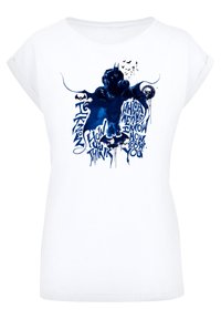 F4NT4STIC DC COMICS BATMAN ARKHAM KNIGHT THINK WITH EXTENDED  - T-shirts med print - white