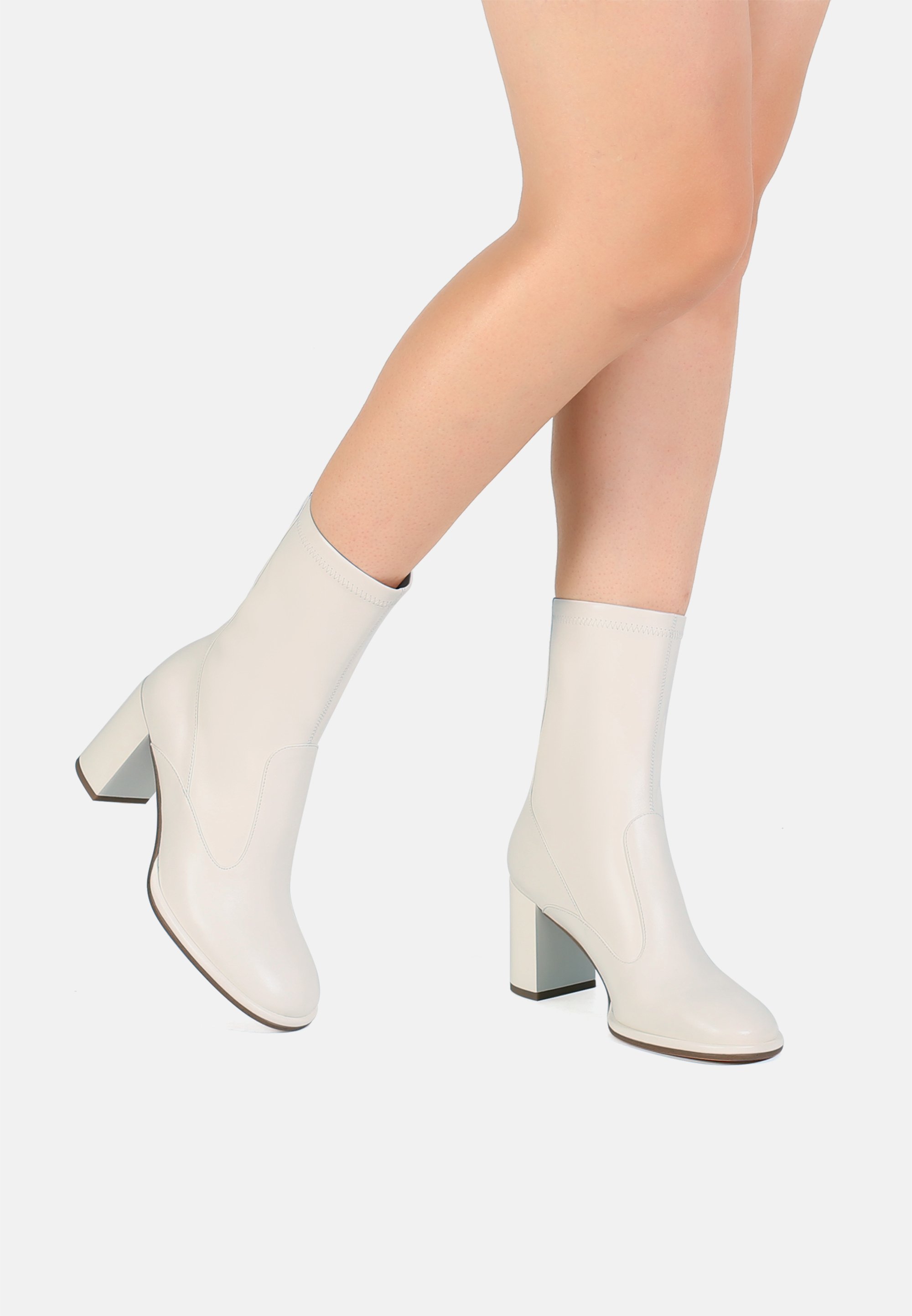 Ekonika Botines de tacón - crema/blanco - Zalando.es