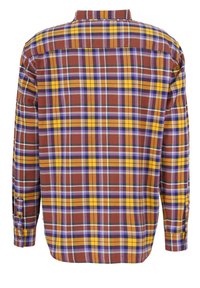 Honesty Rules CHECK - Vapaa-ajan kauluspaita - dark purple mustard