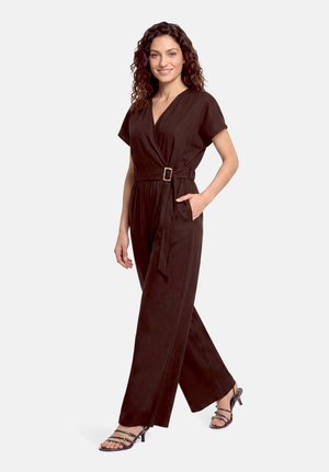 Cartoon, CARTOON MIT SCHNALLE JUMPSUIT - Jumpsuit - dunkelbraun
