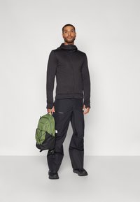 Didriksons ACKE FULLZIP  - Majica s kapuljačom i patentnim zatvaračem - black