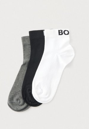 LOGO 3 PACK - Treeningsokid - weiß/beigem/schwarz