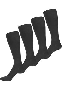 NUR DER 4 PACK  - Kniestrümpfe - anthrazitmel.