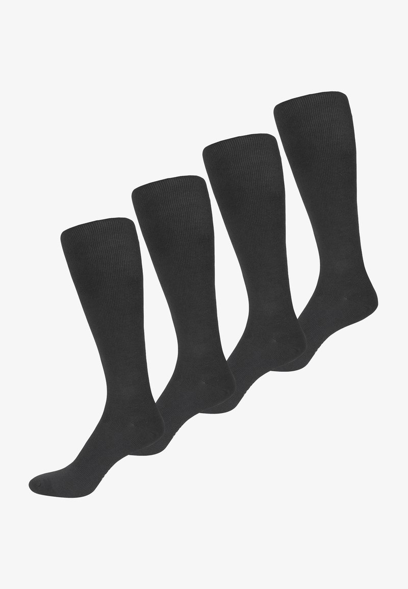 NUR DER 4 PACK  - Kniestrümpfe - anthrazitmel.