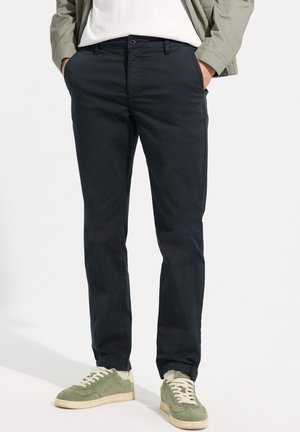 MIT STRETCHBUND - Chino - blau