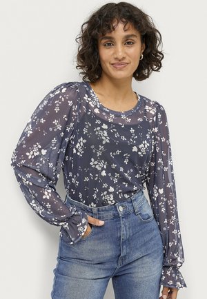 Ellos Collection Bluse - beige geblümt