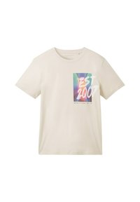TOM TAILOR DENIM Camiseta estampada - cold beige