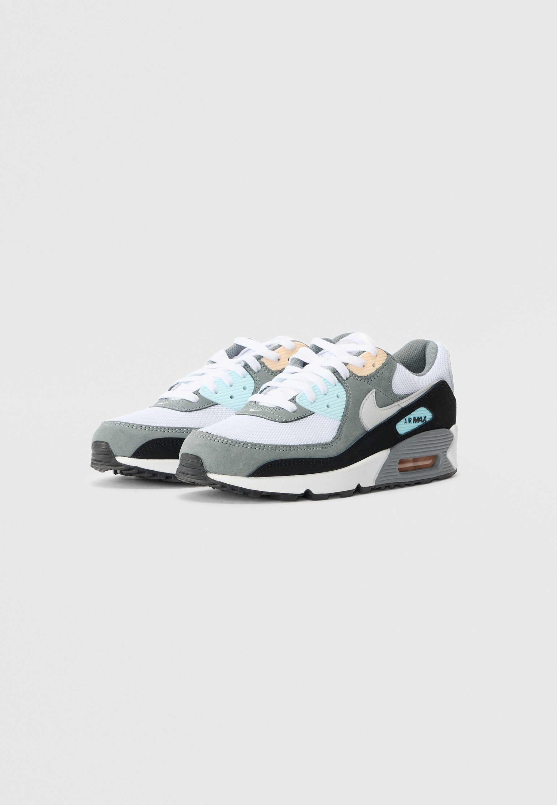 air max 90 trainers white grey hyper turquoise