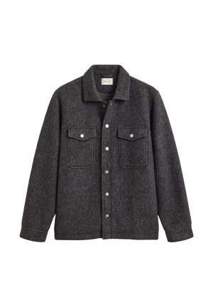 GANT, FLEECE OVERSHIRT - Jas - charcoal melange