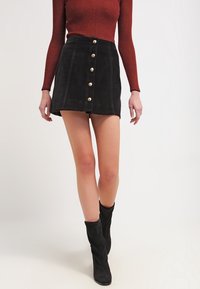Topshop Áčková sukně - black