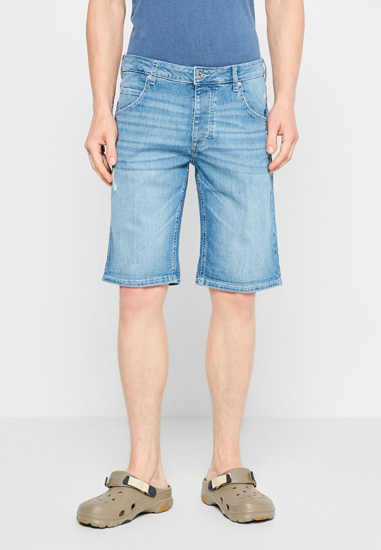 mustang Jeansshort blauw