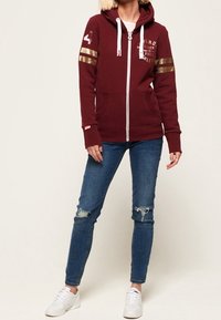 Superdry & Co Sweater met rits - red