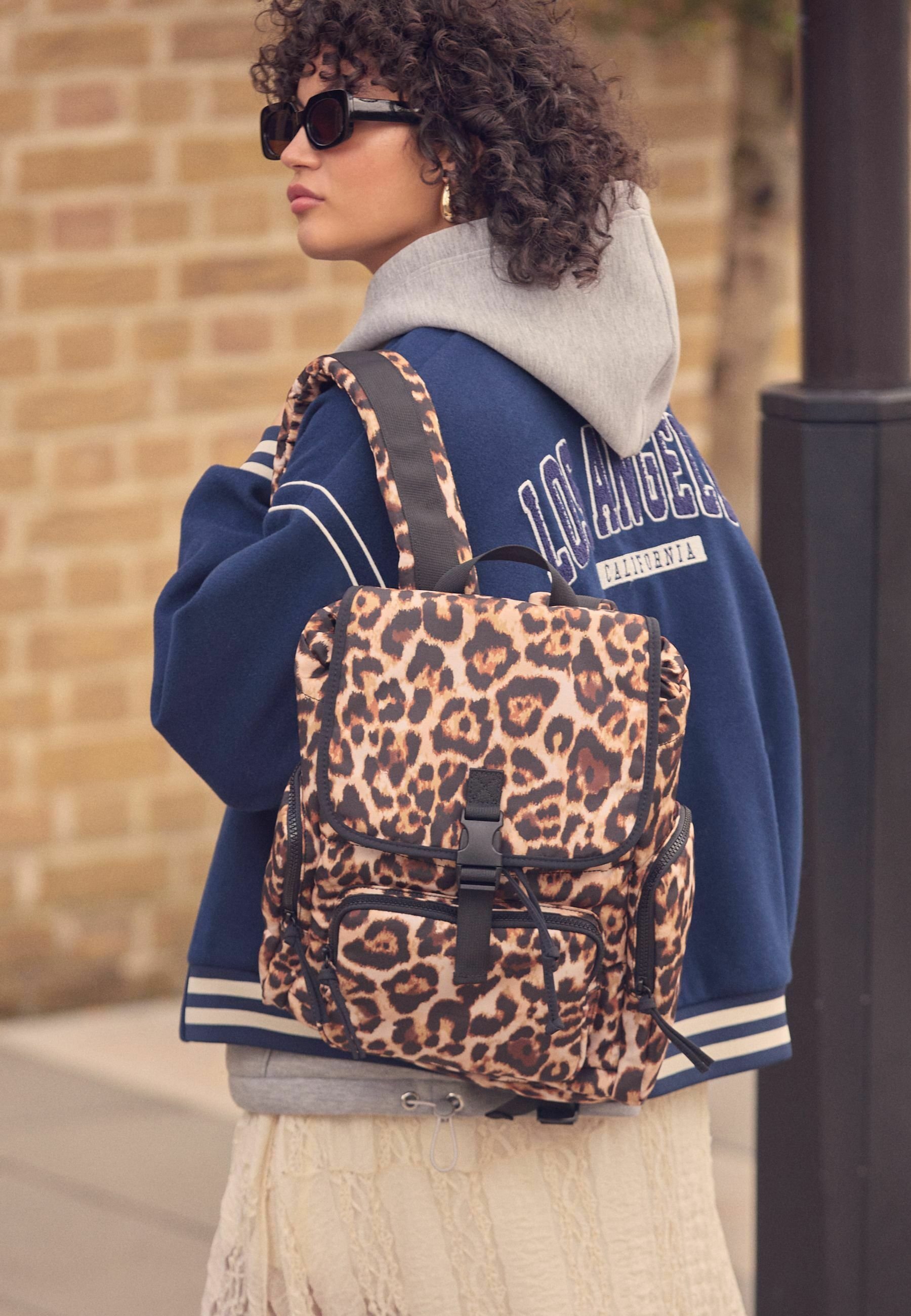 Next Backpack - leopard/multi-coloured - Zalando