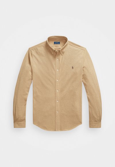 Polo Ralph Lauren Big & Tall FEATHERWEIGHT MESH SHIRT - Camisa - cafe tan heather