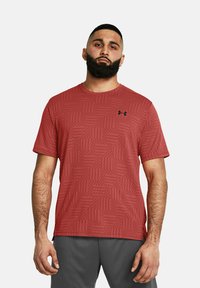 Under Armour TECH VENT GEOTESSA - Športne majice - earthen orange