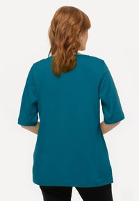 Ulla Popken COL ROND - T-shirt basic - petrol