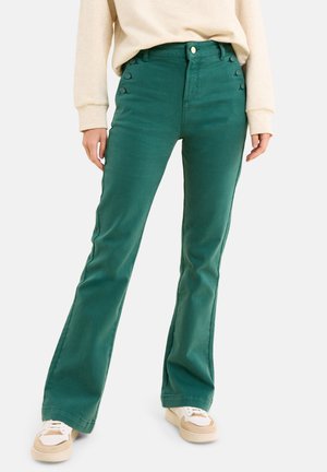 MARIE - Jean flare - green