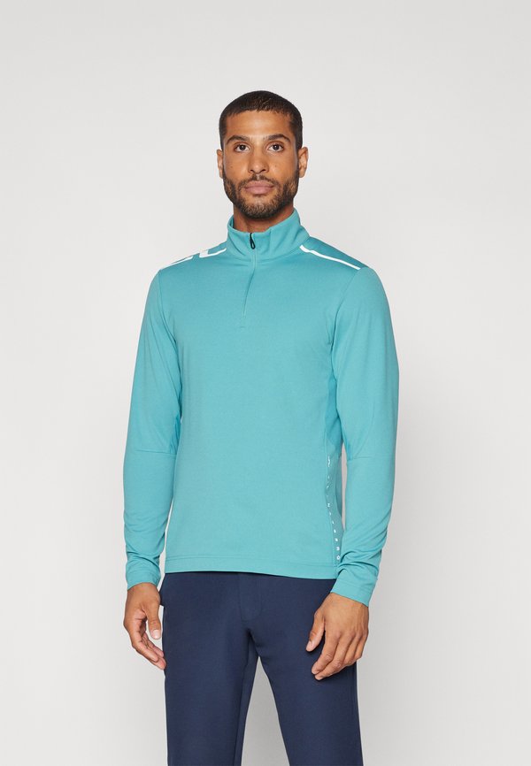 LEON QUARTER ZIP MID LAYER - Long sleeved top - teal