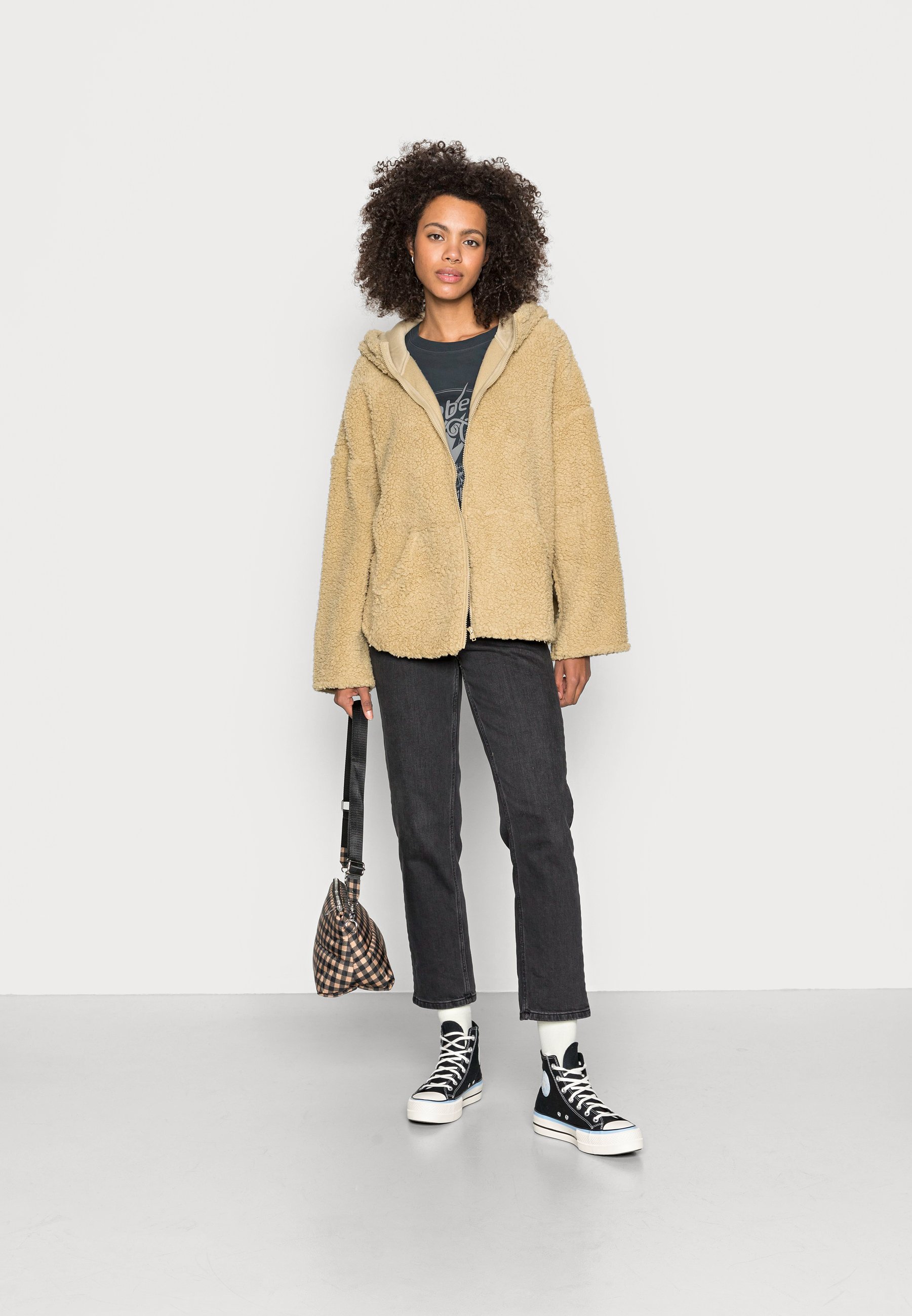 monki checked jacket