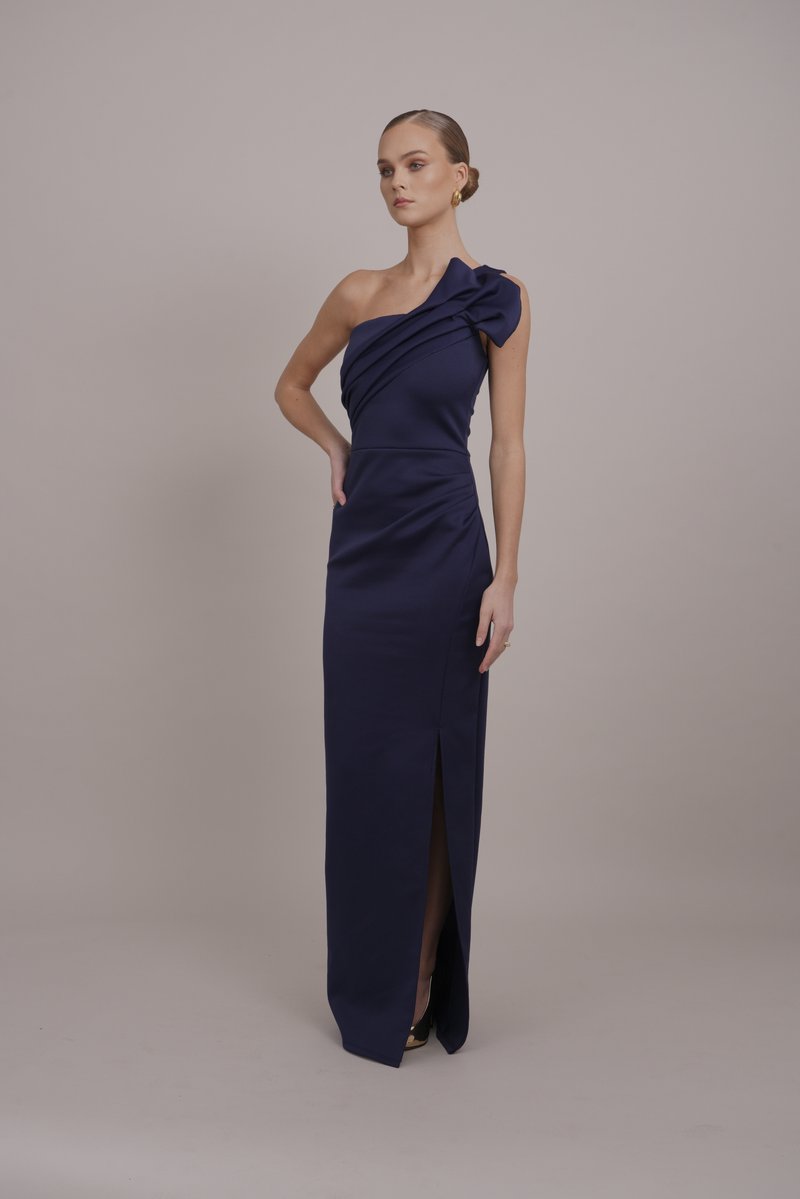 WAL G. ONE SHOULDER - Occasion wear - navy blue/dark blue - Zalando.ie WAL G. ONE SHOULDER - Occasion wear - navy blue/dark blue - Zalando.ie