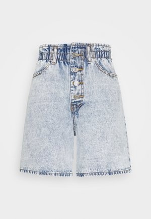 PLEAT WAIST BAND HIGHWAISTED - Shorts di jeans - vintage