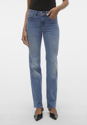 VMFLASH - Straight leg jeans - medium blue denim