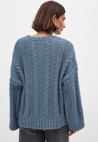 NA-KD CABLE  - Stickad tröja - blue
