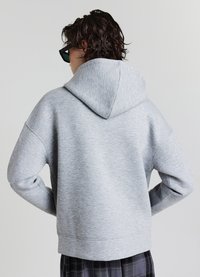 Calliope CON CAPPUCCIO - Felpa con zip - grigio medio melange
