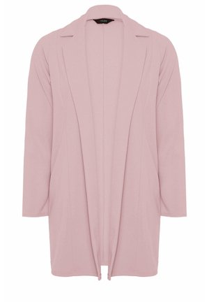 Yours Clothing, LONGLINE - Halflange jas - dusty pink
