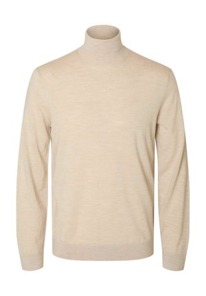 Selected Homme ROLLKRAGEN - Maglione - oatmeal