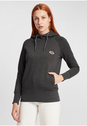 OXPUJA - HOODIE - Huppari - dark grey melange