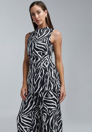 ATHENS - Top - black abstract