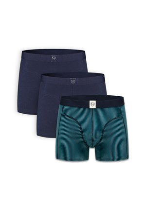 A-dam, 3-PACK NAVY TWOTONE STRIPE - Dlhé boxerky - multi color