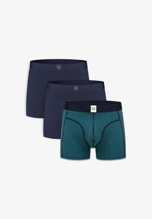 A-dam, 3-PACK NAVY TWOTONE STRIPE - Dlhé boxerky - multi color
