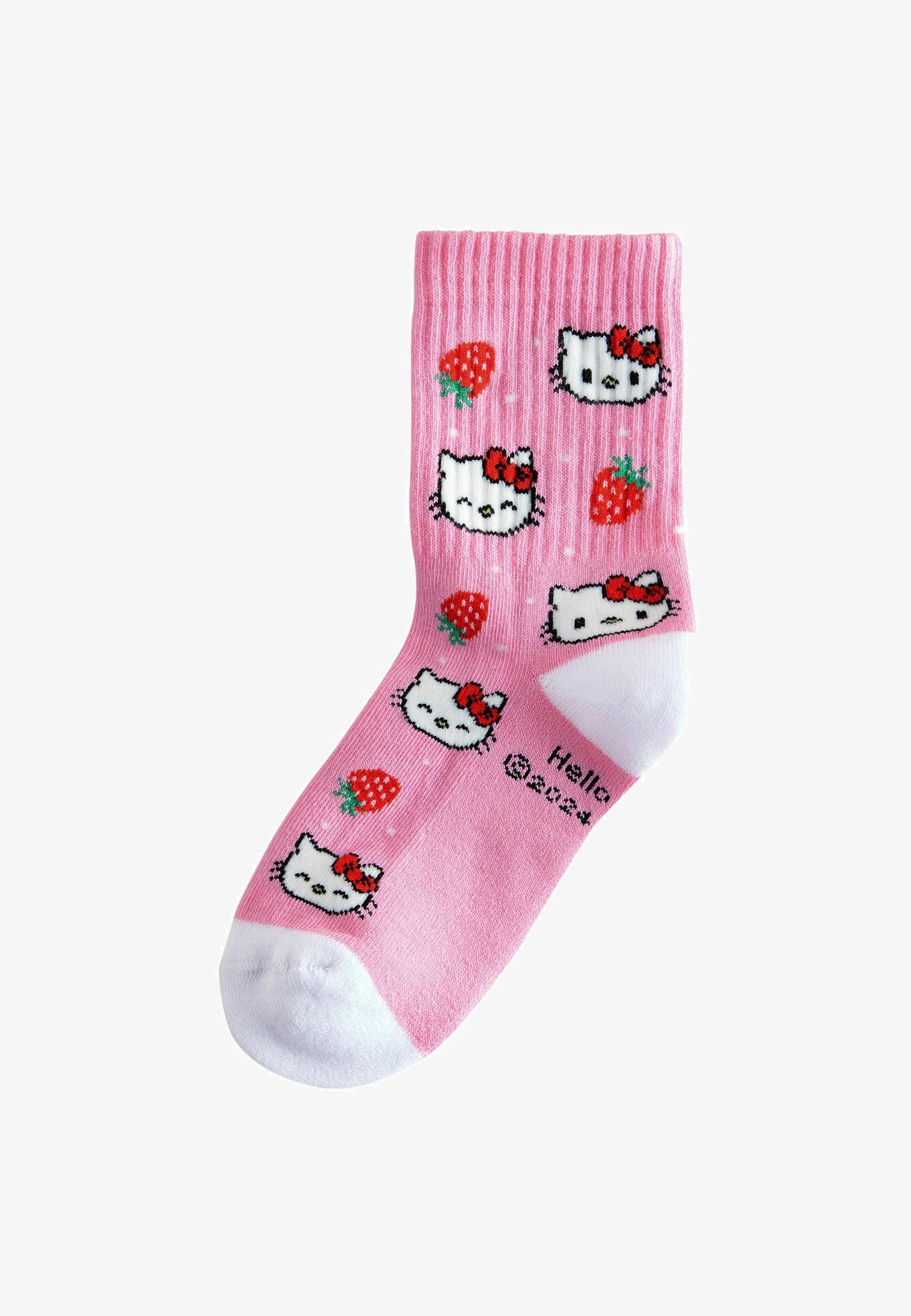 Calzini Uomo Hello Kitty & Friends, Confezione Da 4 Paia, Colori Assortiti (rosso, Nero, Grigio, Blu), Taglia Unica 8-12