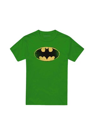 Cotton Soul, BATMAN DISTRESSED SHIELD - T-Shirt print - dark green