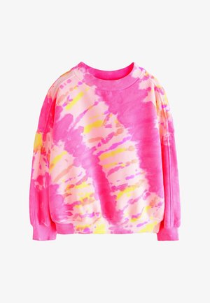 Next, Sweatshirt - pink yellow tie dye