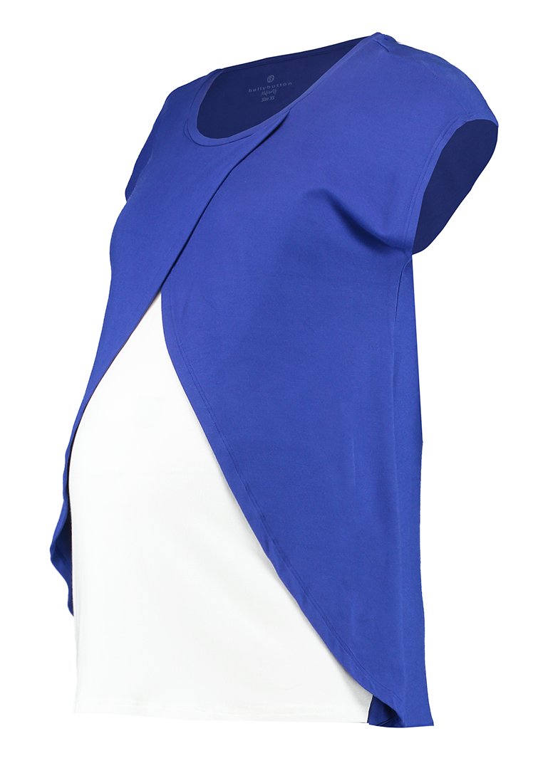 bellybutton T-shirt print blauw