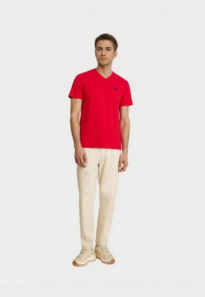 U.S. Polo Assn., KURZARM 5ER PACK - Základné tričko - white/green/red