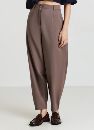 Calliope BALLOON FIT - Stoffhose - fango